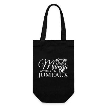Maman la meilleure Maman fête des mères cadeau mom - Sac à bouteille - noir - Devant