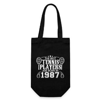 1987 joueur tennis | cadeau joueur de tennis 1987 - Sac à bouteille - noir - Devant