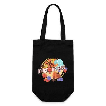 Vacation - Travel - Gift Bag for Bottles - black - Front