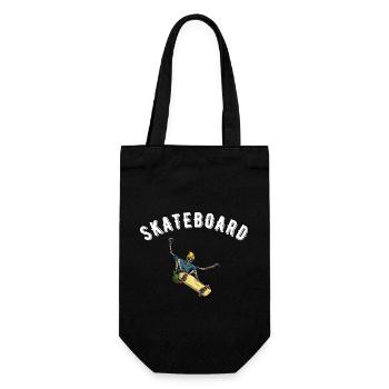Skateboard - Geschenkbeutel für Flaschen - Schwarz - Vorne