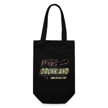 anniversaire idée cadeau mignongolf golffille golflove - Sac à bouteille - noir - Devant