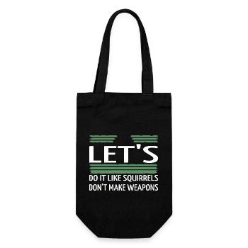 funny quote funny flower power sayings disarmament - Gift Bag for Bottles - black - Front