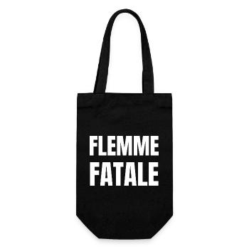 flemme fatale - Sac à bouteille - noir - Devant