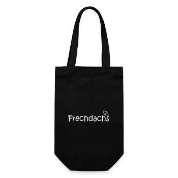 Frechdachs, süßerJunge, Sohn, Liebling - Geschenkbeutel für Flaschen - Schwarz - Vorne