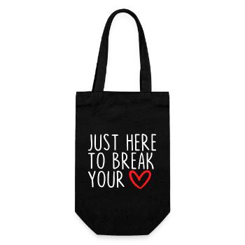 Juste là pour vous briser le cœur - Sac à bouteille - noir - Devant