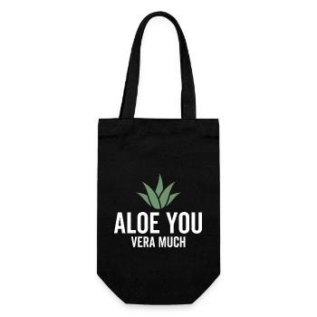 Aloe You Vera Much - Gift Bag for Bottles - black - Front