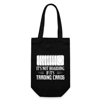 It's Not Hoarding If It's Trading Cards TCG - Gift Bag for Bottles - black - Front