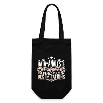Data Analyste le seul Data Analyste le vrai Data A - Sac à bouteille - noir - Devant