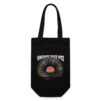 Vintage depuis 1952 Retro Disco Music Vintage - Sac à bouteille - noir - Devant