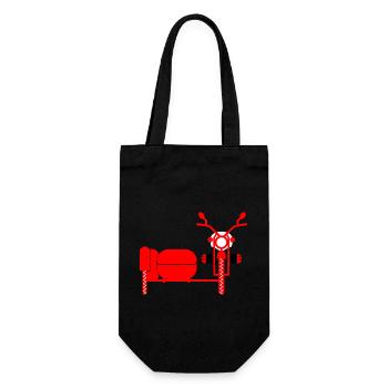 Biking Running Marathon Triathlon Fahrrad - Geschenkbeutel für Flaschen - Schwarz - Vorne