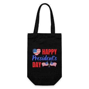 Bonne fête du président - Sac à bouteille - noir - Devant