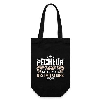 Pêcheur le seul Pêcheur le vrai Pêcheur - Sac à bouteille - noir - Devant
