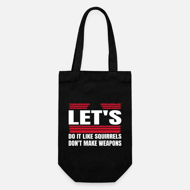 Anti War Statement Peace Bird Cool - Gift Bag for Bottles - black