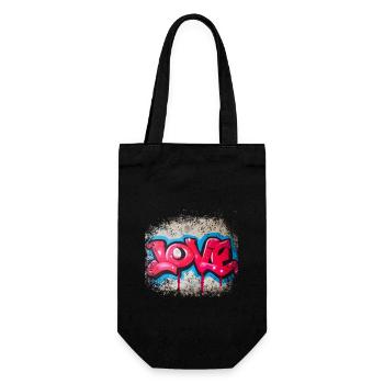 Amour graffiti - Sac à bouteille - noir - Devant
