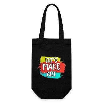 Let's Make Art Education Art Teacher - Gift Bag for Bottles - black - Front