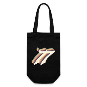 Vintage 77th anniversary - Gift Bag for Bottles - black - Front