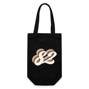 82ème anniversaire vintage - Sac à bouteille - noir - Devant