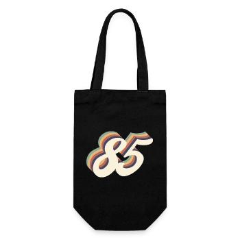 85ème anniversaire vintage - Sac à bouteille - noir - Devant