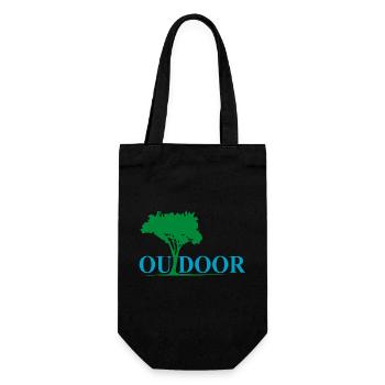 Adventure Travel Hiking Mountain - Gift Bag for Bottles - black - Front