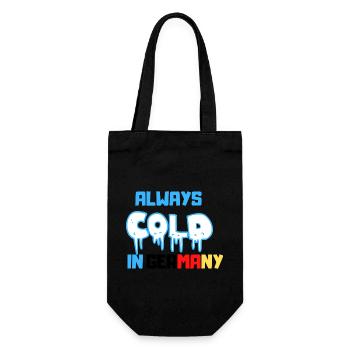 Always Cold in Germany - Geschenkbeutel für Flaschen - Schwarz - Vorne