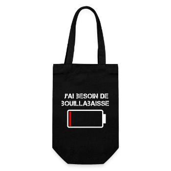 J'ai Besoin De Bouillabaisse - Sac à bouteille - noir - Devant