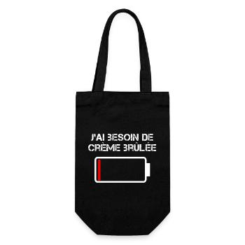 J'ai Besoin De Crème Brûlée - Sac à bouteille - noir - Devant