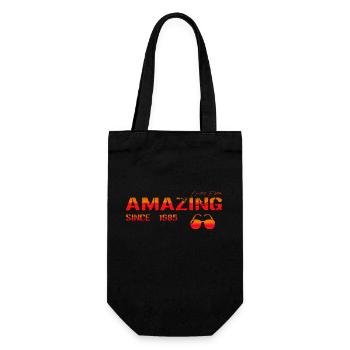 Amazing since 1985 - Geschenkbeutel für Flaschen - Schwarz - Vorne