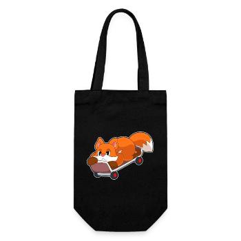 Fuchs Skater Skateboard - Gift Bag for Bottles - black - Front