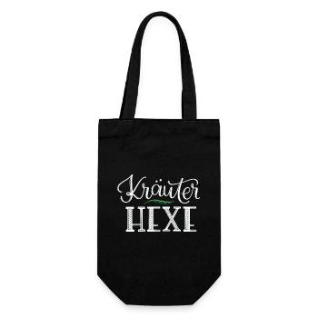 Kräuterhexe - Geschenkbeutel für Flaschen - Schwarz - Vorne