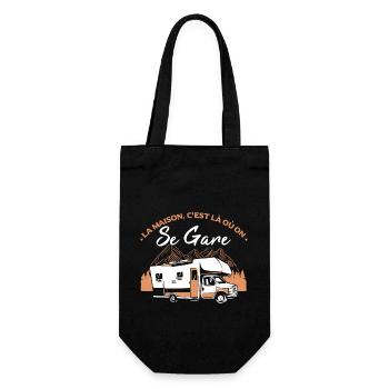 Camping Car Campeur Humour Camping - Sac à bouteille - noir - Devant