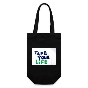 Tape Your Life - Gift Bag for Bottles - black - Front
