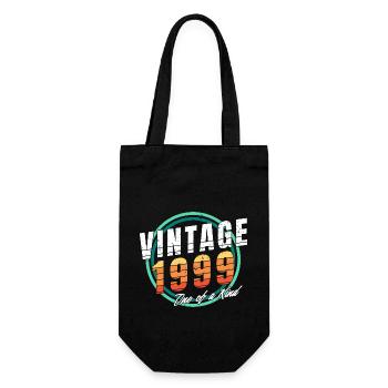 Chemise vintage 1999 pour homme femme 24 ans 24ème - Sac à bouteille - noir - Devant