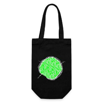 biologisch geburtstag tierrechte humor veggie - Geschenkbeutel für Flaschen - Schwarz - Vorne
