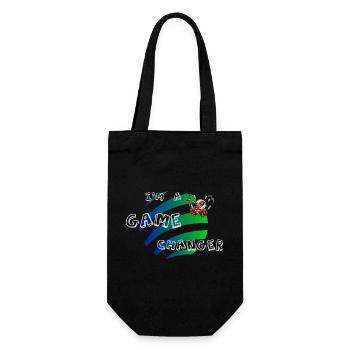 Changer la donne - changer le résultat - Sac à bouteille - noir - Devant