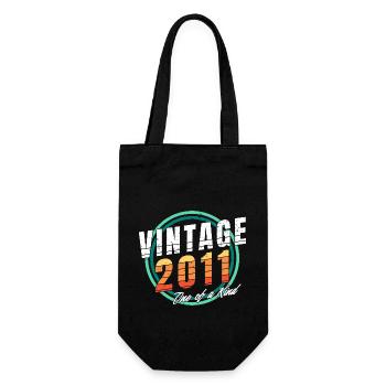 Chemise vintage 2011 pour homme femmes 12 ans 12ème - Sac à bouteille - noir - Devant