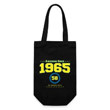 Super chemise 1965 pour hommes femmes 58 ans 58ème - Sac à bouteille - noir - Devant