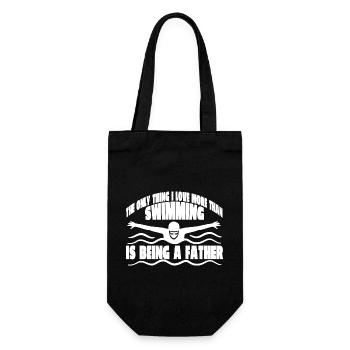 Swimmer Swimming Swimmers Papa Swimming Club - Gift Bag for Bottles - black - Front