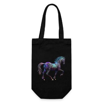Horse riding - Gift Bag for Bottles - black - Front
