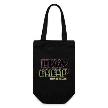 funny quote computer humour pc father - Geschenkbeutel für Flaschen - Schwarz - Vorne