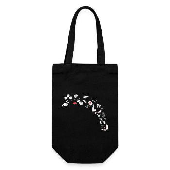 Eine Öffnung zu Japan in kleinen - Geschenkbeutel für Flaschen - Schwarz - Vorne