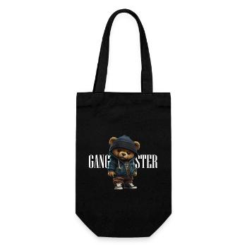 Gangsta b - Geschenkbeutel für Flaschen - Schwarz - Vorne