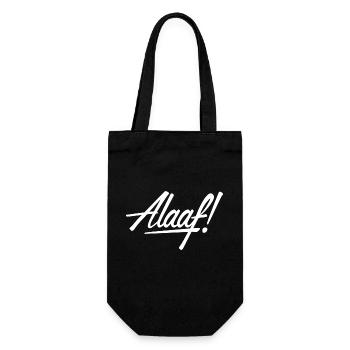 Alaaf! Design weiß - Geschenkbeutel für Flaschen - Schwarz - Vorne