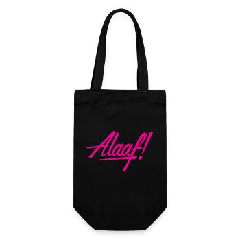 Alaaf! design pink - Gift Bag for Bottles - black - Front