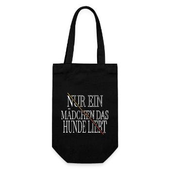 humor lieben windhund geburtstag tier spruch - Geschenkbeutel für Flaschen - Schwarz - Vorne