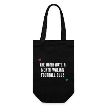 The Gang Buys A North Walian Football Club - Wales - Gift Bag for Bottles - black - Front