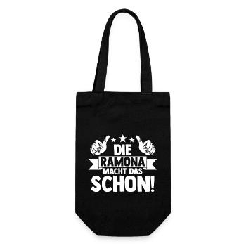 Ramona - Geschenkbeutel für Flaschen - Schwarz - Vorne