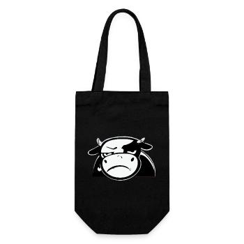 Douba la vache grognonne - Sac à bouteille - noir - Devant
