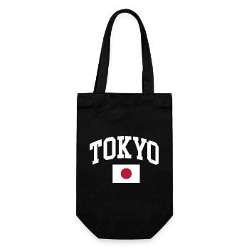 Tokyo Japan Flag - Gift Bag for Bottles - black - Front
