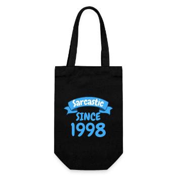 Cadeau d’anniversaire de 25 ans sarcastique depuis 1998 - Sac à bouteille - noir - Devant