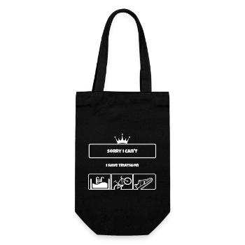 T shirt Sorry I can't i have triathlon EN - Sac à bouteille - noir - Devant